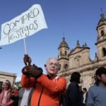 Miles de colombianos marcharon en Bogotá en respaldo a Gustavo Petro