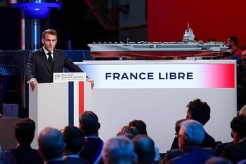 Macron presenta el Francia Libre: el portaviones francés que sustituirá al Charles de Gaulle en 2038