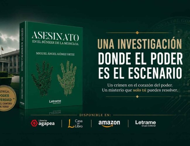 MIGUEL ÁNGEL GÓMEZ ORTIZ INFILTRA EL SUSPENSE EN EL CORAZÓN DEL PODER CON ‘ASESINATO EN EL BUNKER DE LA MONCLOA’