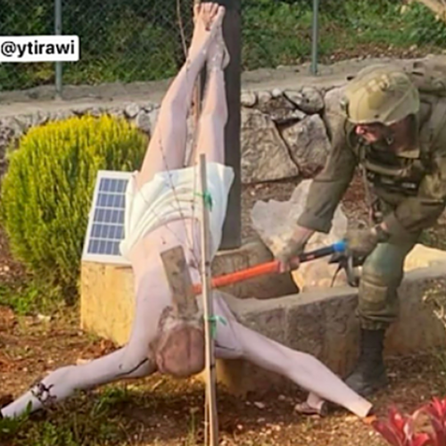 Israel confirma que uno de sus soldados golpeó una estatua de Jesús en Líbano y dice que «se tomarán medidas oportunas»