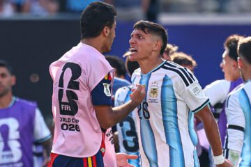 La locura transitoria de Nahuel Molina, un chico «tímido» que desató la tangana final entre España y Argentina: «Nunca ha tenido un incidente violento»