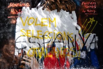 El mural dedicado a Ferran Torres en Barcelona, destruido pocas horas después de su creación