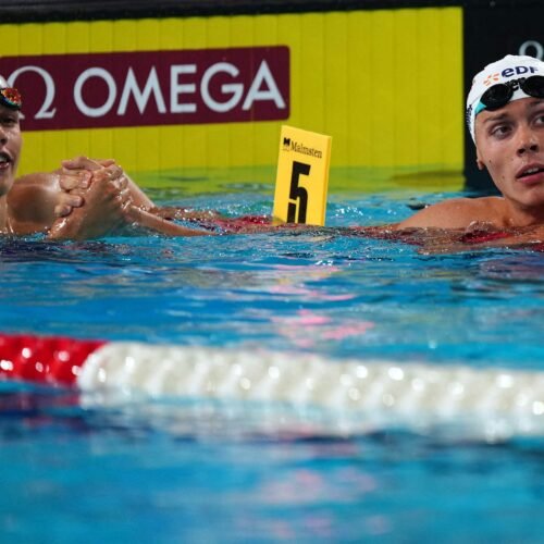 Luca Hoek acelera y firma un gran récord de España tras la estela de su ídolo Popovici