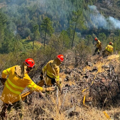 El incendio de Las Hurdes ha quemado ya 3.700 hectáreas de pinar y mantiene 800 personas evacuadas y 1.200 confinadas