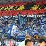 Los ultras del Marsella celebran el Mundial de España con un gran tifo