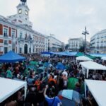 Acampada en la Puerta de Sol de Madrid, en directo | Sumar advierte de que el acuerdo con el PSOE sobre el real decreto ley de vivienda sigue «muy lejos» de cerrarse