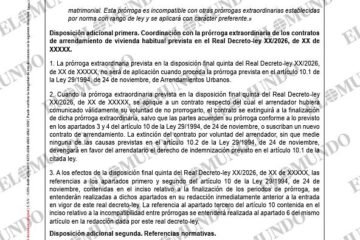 El decreto que el Gobierno no ha llevado al BOE obliga a los caseros a pagar hasta 12 mensualidades a los inquilinos si no prorrogan el contrato