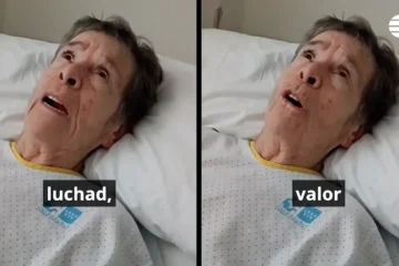 Maricarmen da ánimo a los acampados desde el hospital: «¡Luchad! ¡Defended lo que es vuestro!»